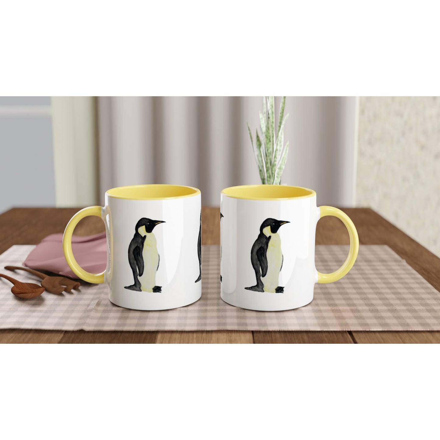 Penguin Mug with Colour Inside