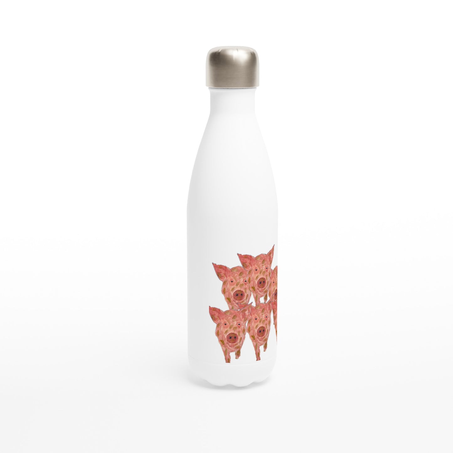 Multiple Pigs Stainless Steel Water Bottle