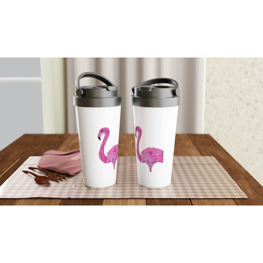 Flamingo Stainless Steel Travel Mug