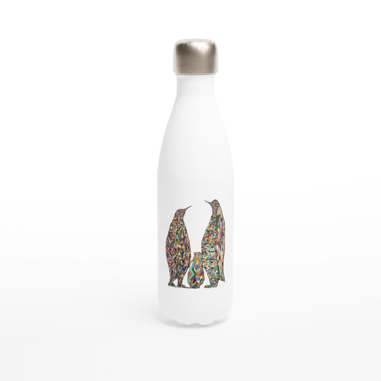 Multicoloured Penguins Stainless Steel Water Bottle