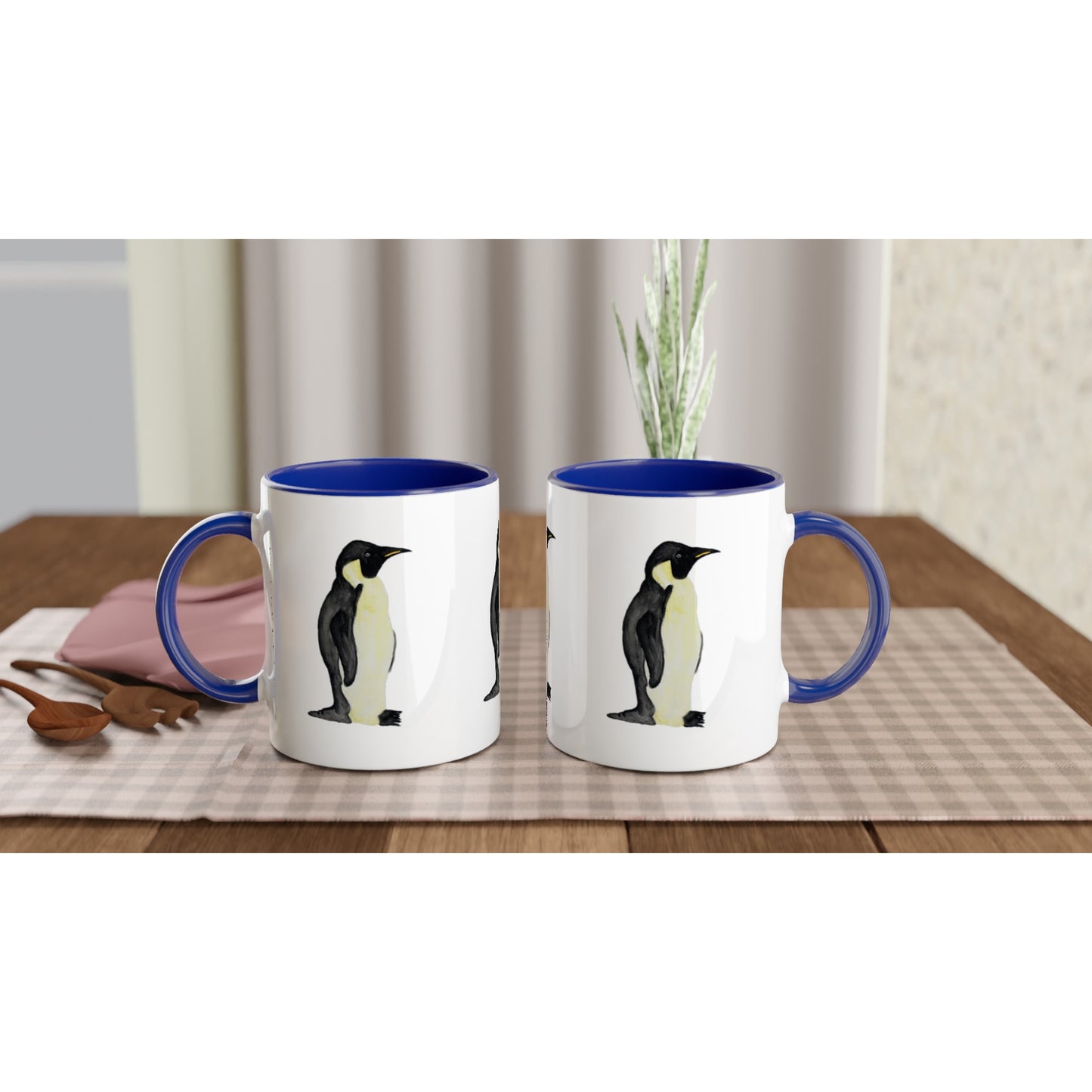 Penguin Mug with Colour Inside