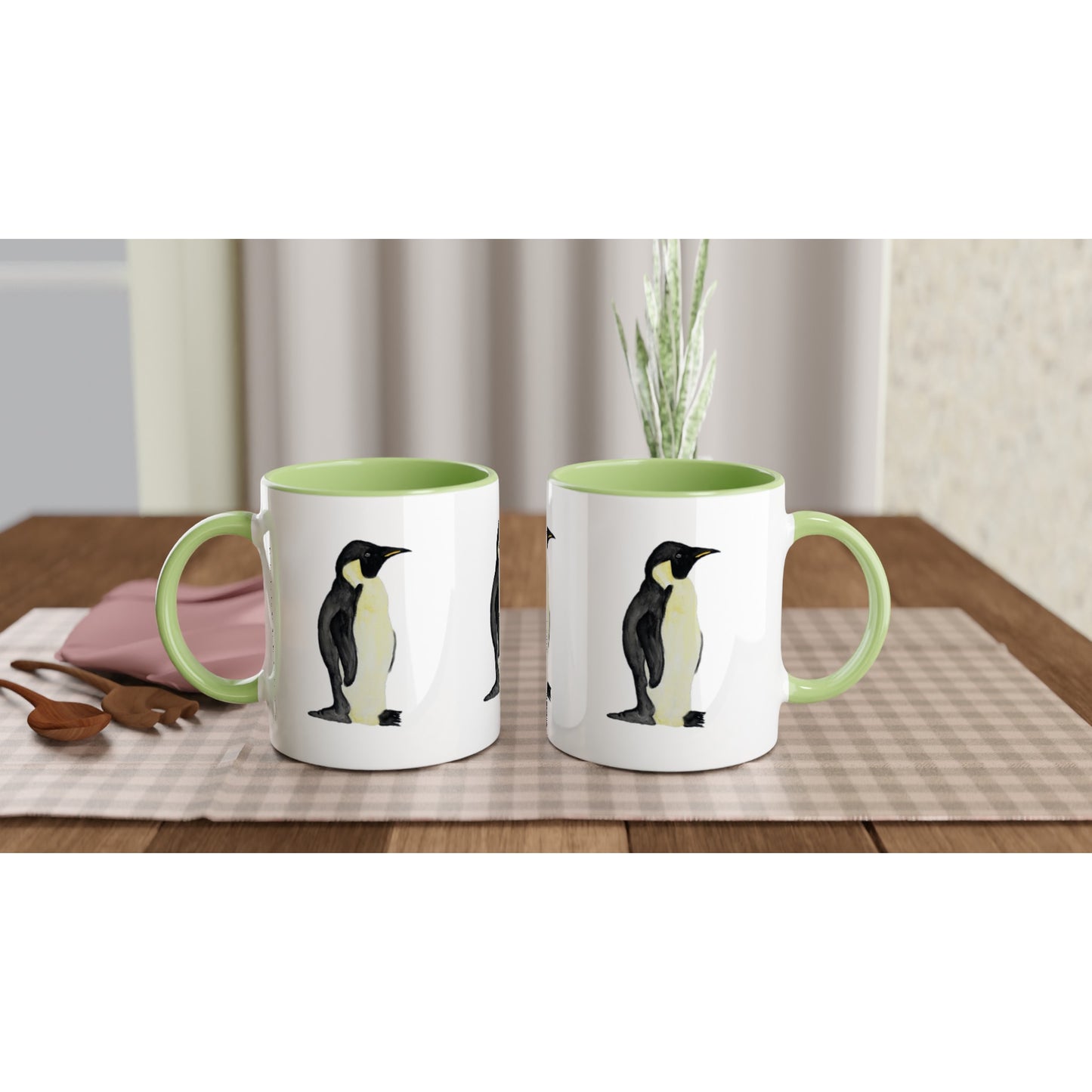 Penguin Mug with Colour Inside