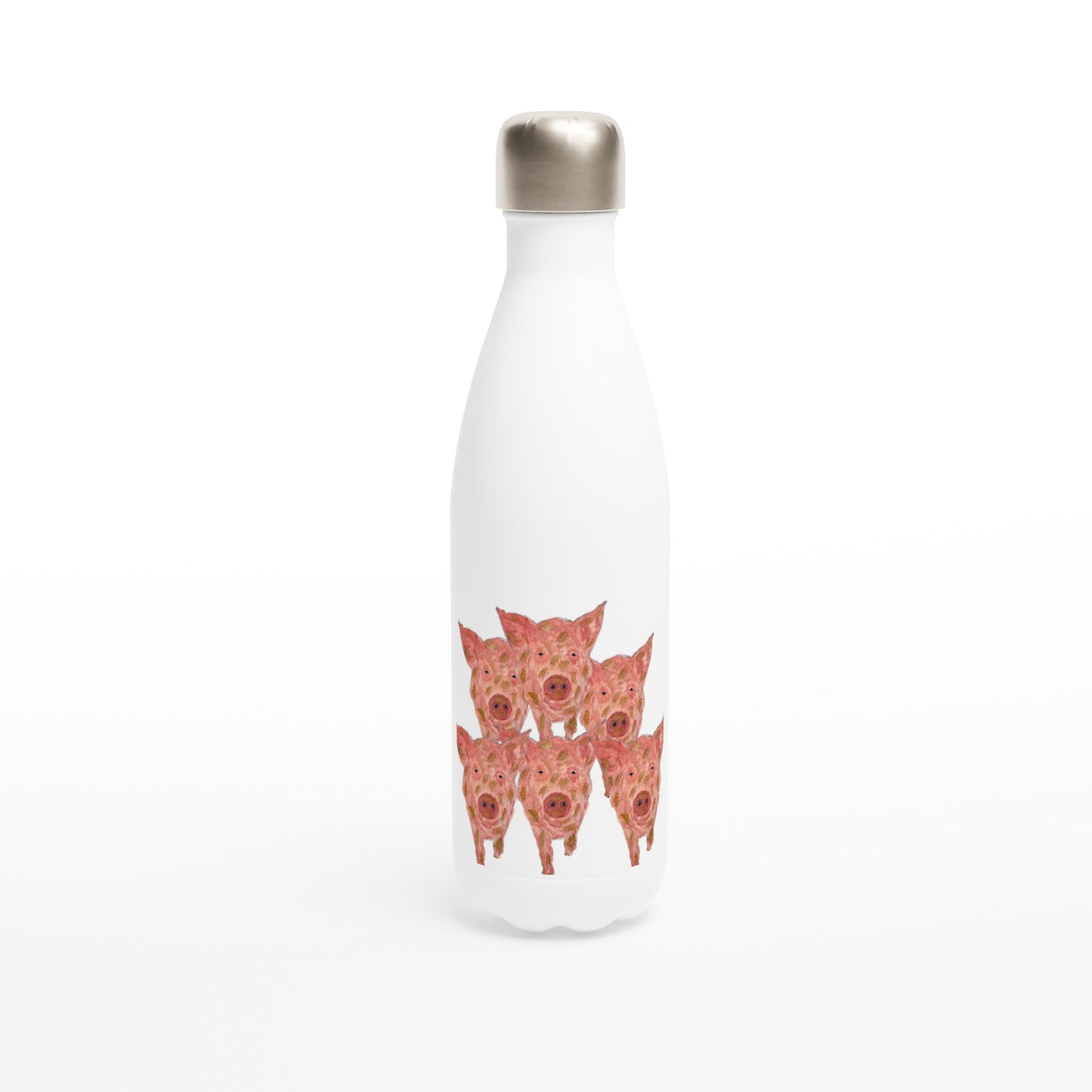 Multiple Pigs Stainless Steel Water Bottle