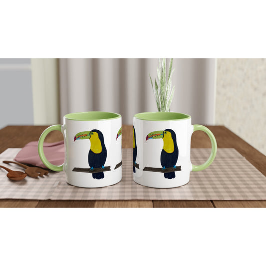 Toucan Mug with Colour Inside