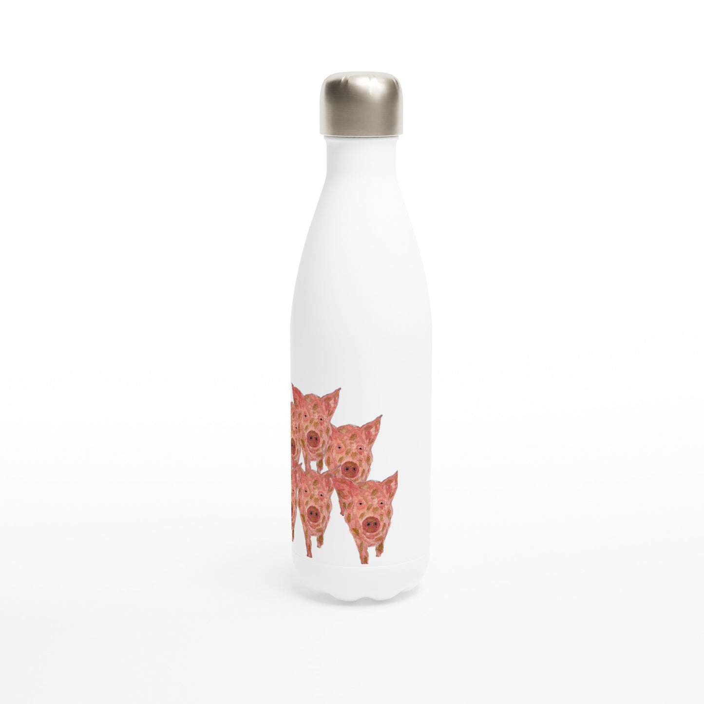 Multiple Pigs Stainless Steel Water Bottle