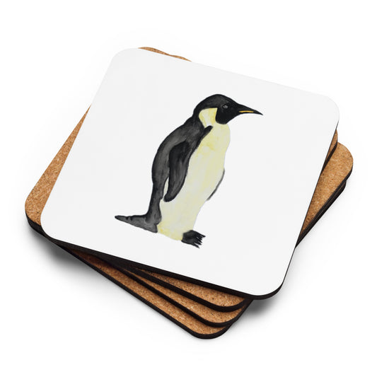 Penguin Cork-back Coaster