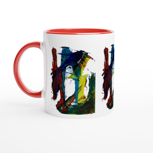 Forbidden Door Abstract Mug with Colour Inside