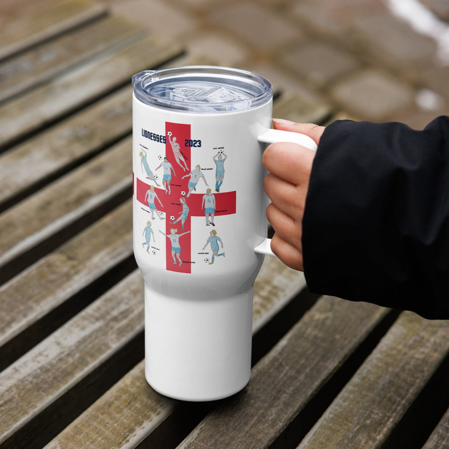 England Lionesses Travel mug with a handle