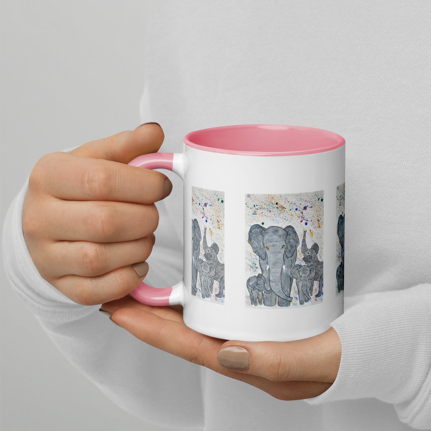 Elephant Mug with Colour Inside