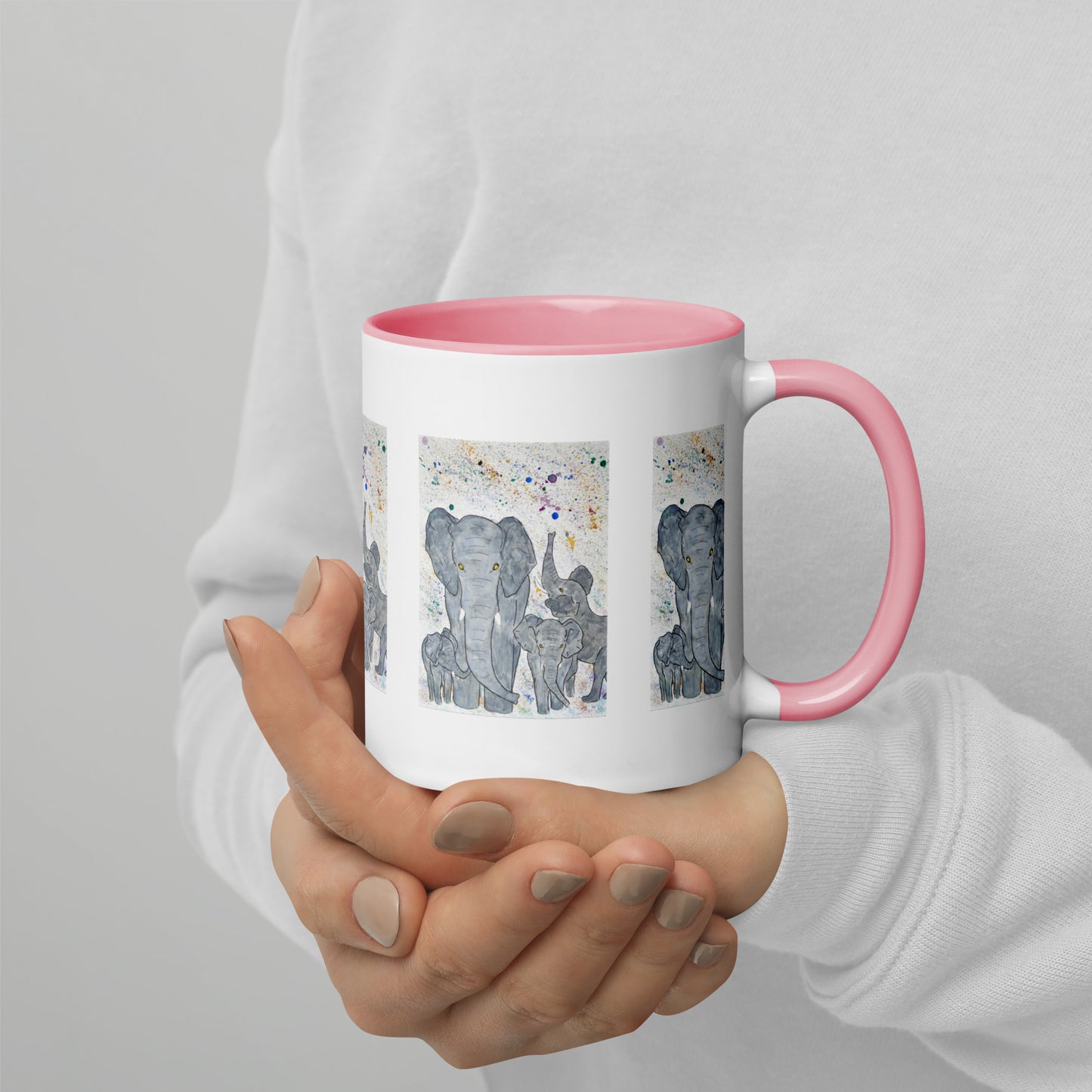 Elephant Mug with Colour Inside