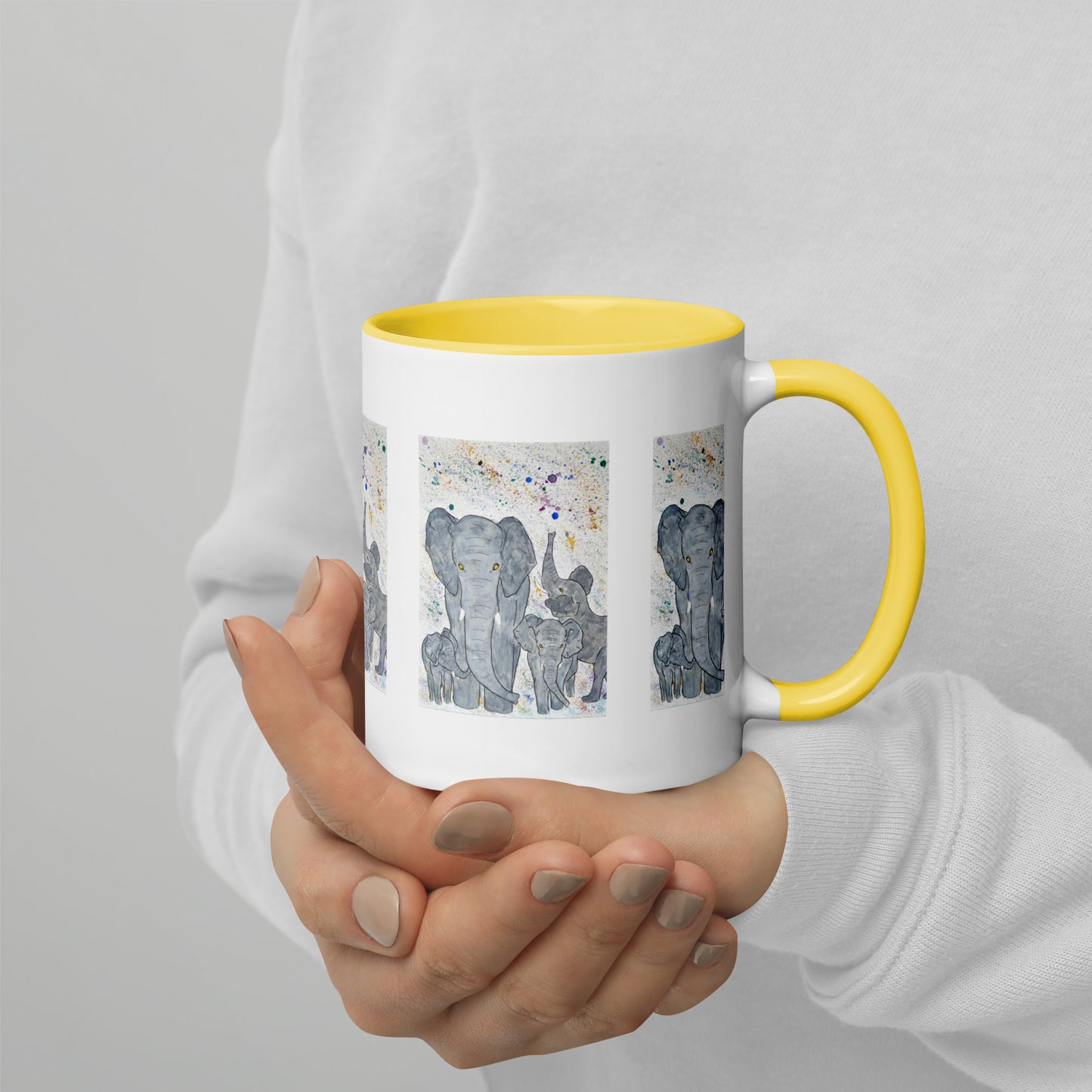 Elephant Mug with Colour Inside